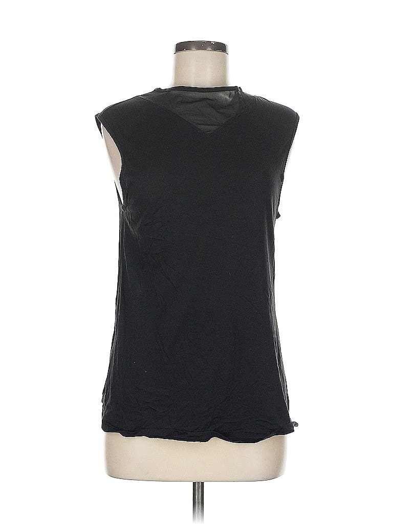 Pre-owned Unbranded Sleeveless T-shirt In Black