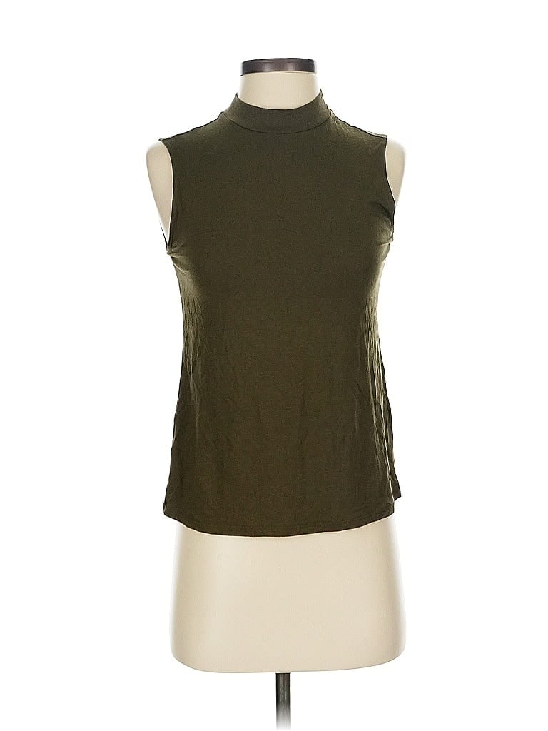 Pre-owned Eileen Fisher Sleeveless T-shirt In Green