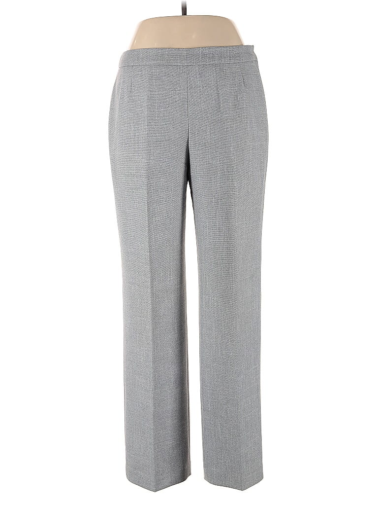 Pre-owned Le Suit Dress Pants In Gray
