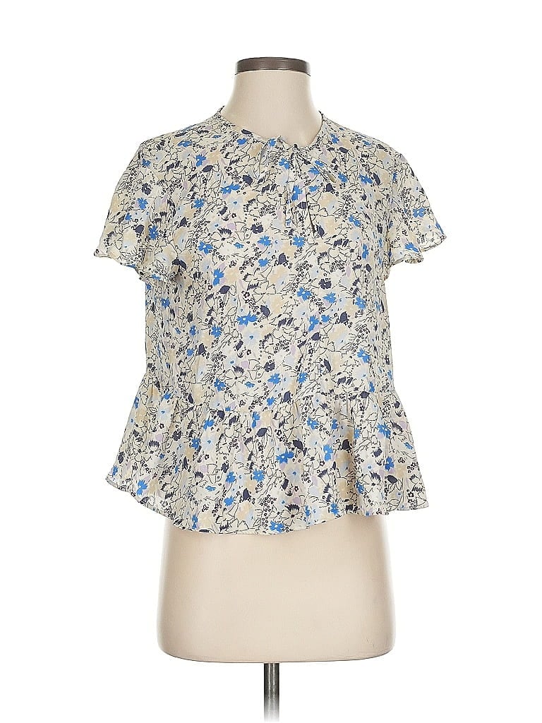 GAP Pre-owned Short Sleeve Blouse In Blue