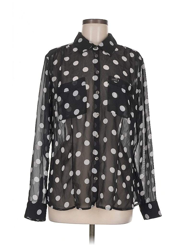 GUESS Pre-owned Long Sleeve Blouse In Black