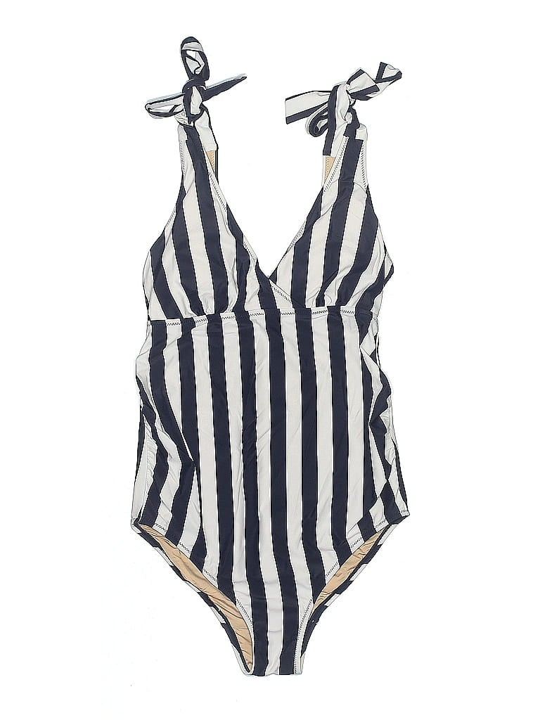 Pre-owned A Pea In The Pod One Piece Swimsuit In White