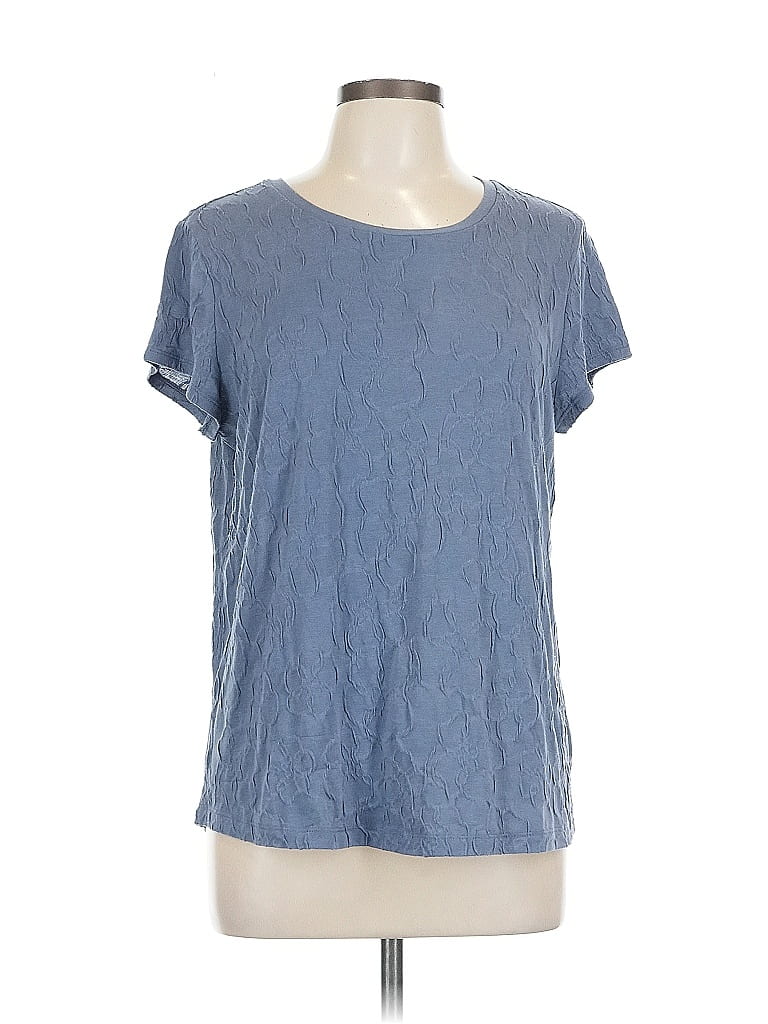 Pre-owned Simply Vera Vera Wang Short Sleeve T-shirt In Blue