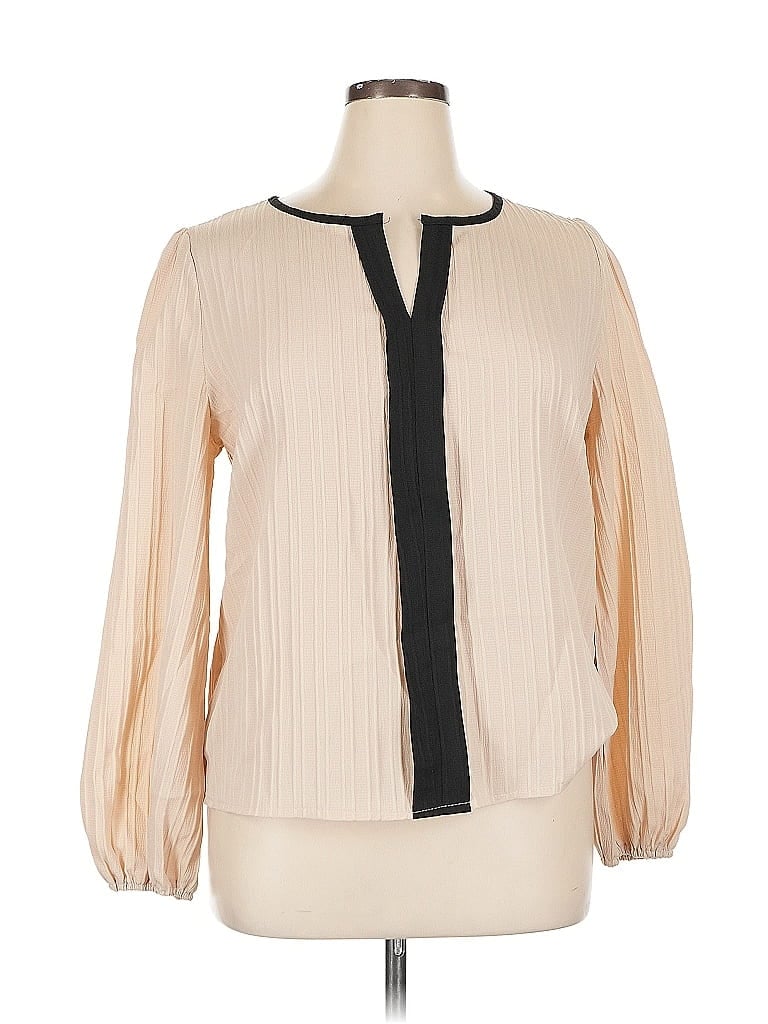 Pre-owned Unbranded Long Sleeve Blouse In White