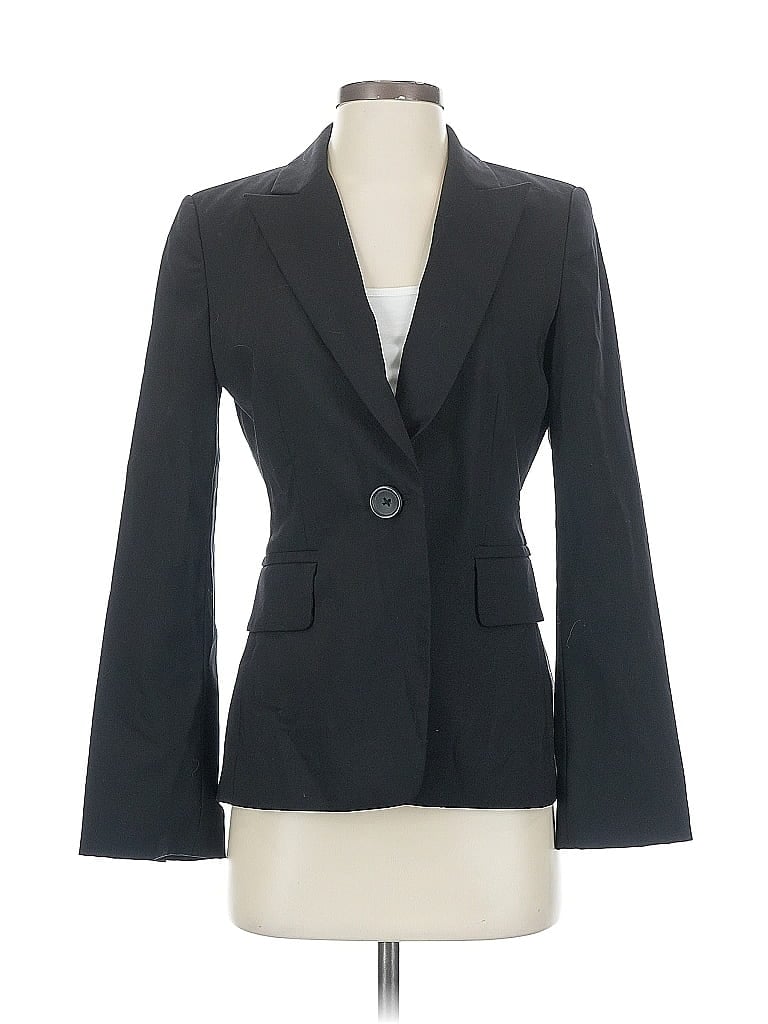 Pre-owned Banana Republic Factory Store Wool Blazer Jacket In Black