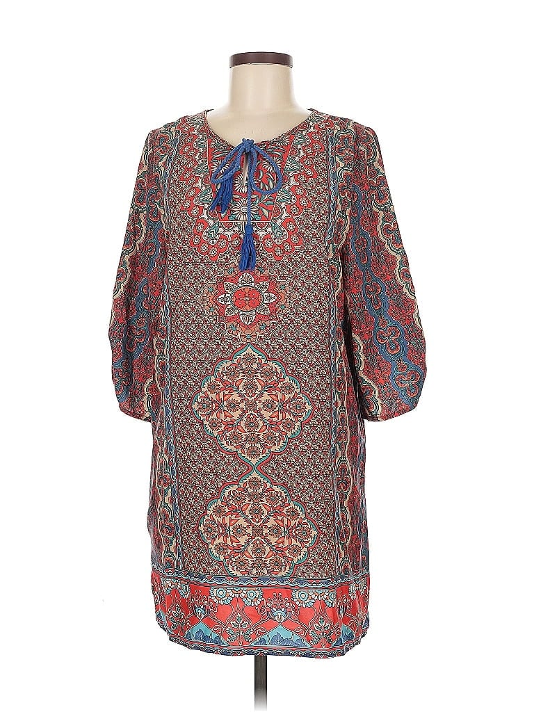 Pre-owned Unbranded 3/4 Sleeve Blouse In Gray