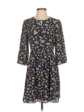 Madewell Floral Ruched Retro Dress (view 1)