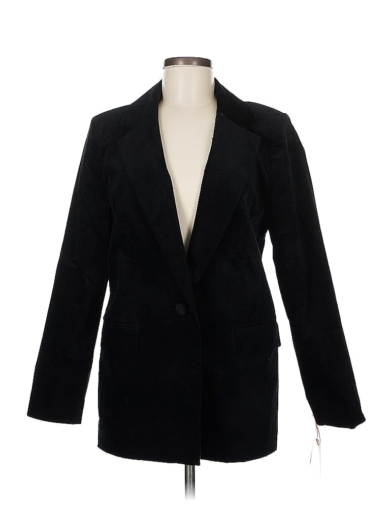 Pre-owned Open Edit Blazer Jacket In Black
