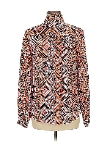 Trina Turk Long Sleeve Silk Top (view 2)
