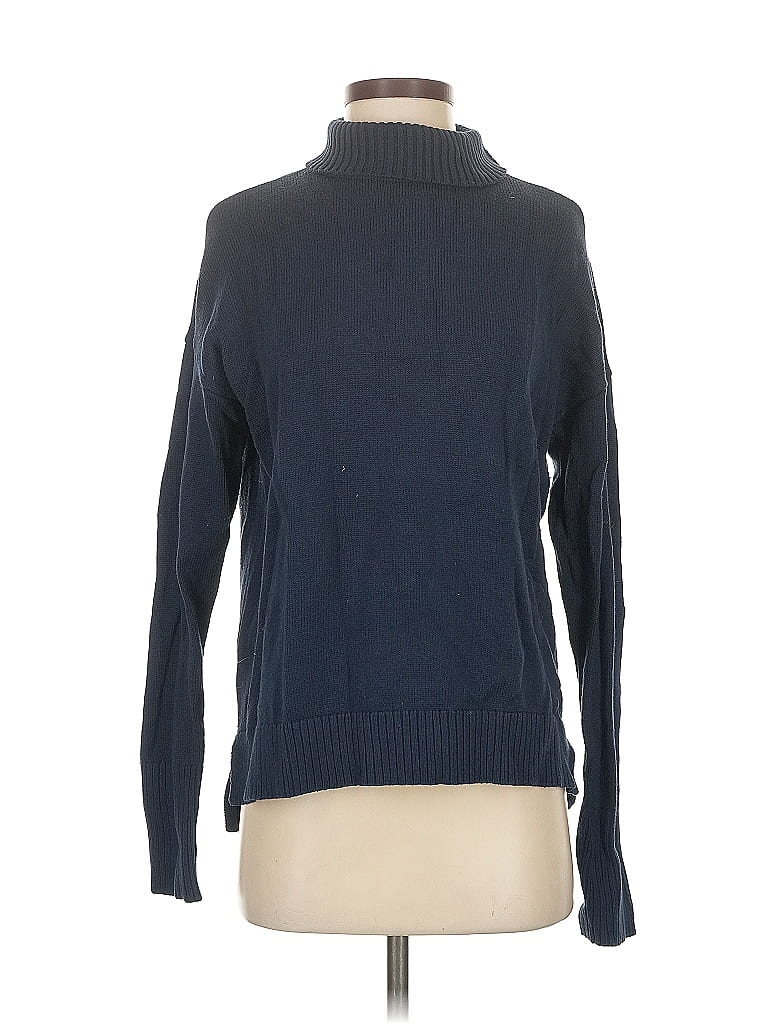 Pre-owned J. Mclaughlin Turtleneck Sweater In Blue