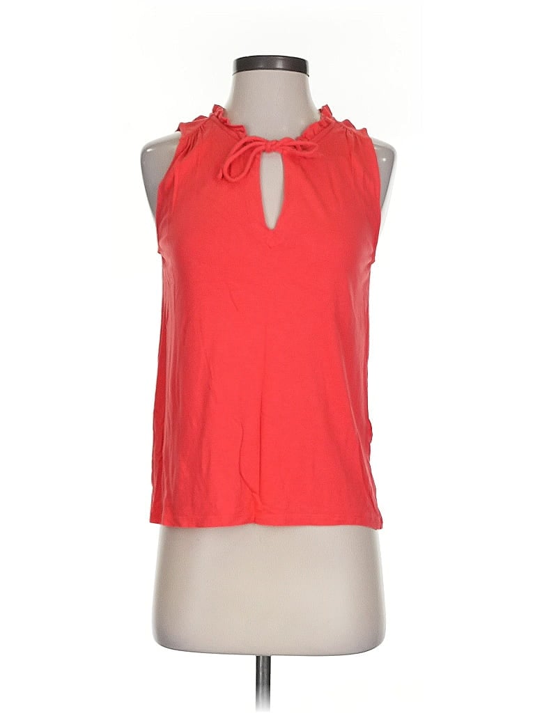 Pre-owned Banana Republic Factory Store Tank Top Red Halter Neckline Tops