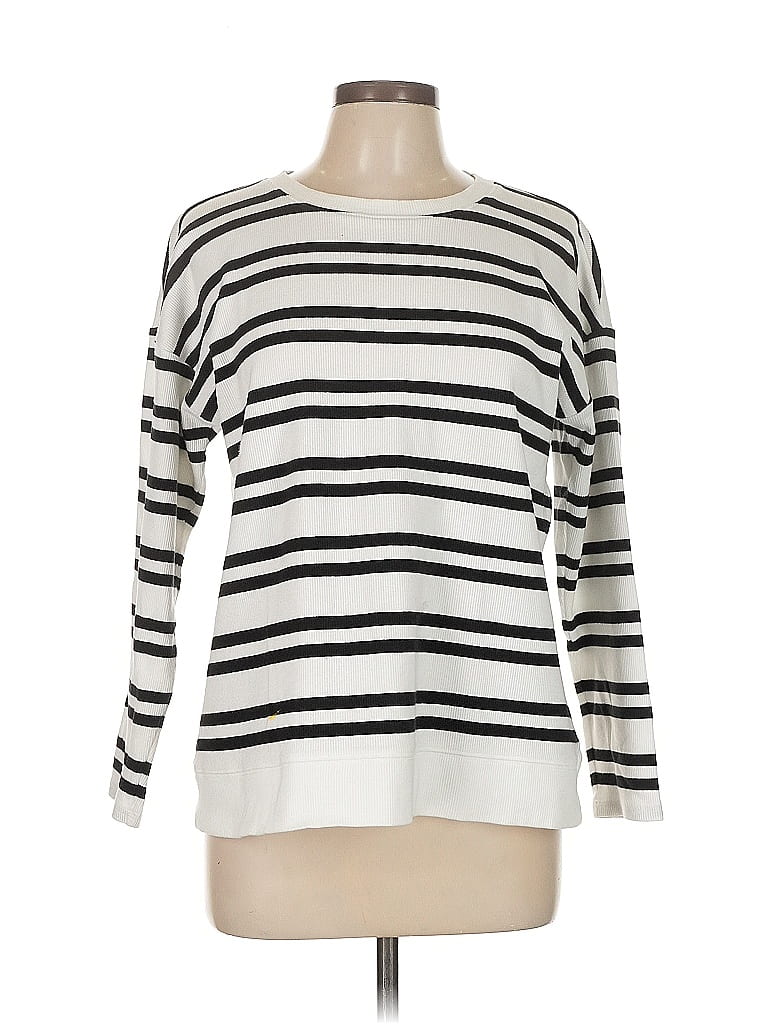 Pre-owned T By Talbots Pullover Sweater In White