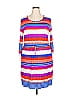 Market and Spruce Stripes White Purple Casual Dress Size XXL - photo 1