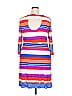Market and Spruce Stripes White Purple Casual Dress Size XXL - photo 2
