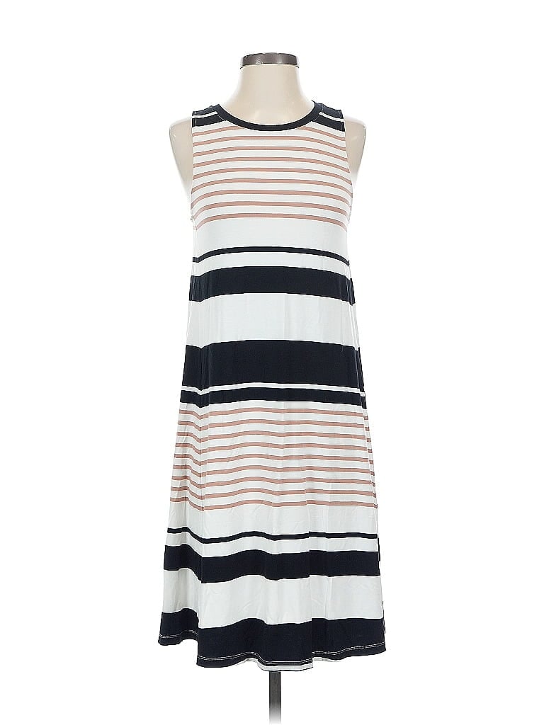 Pre-owned Ann Taylor Loft Outlet Casual Dress In White