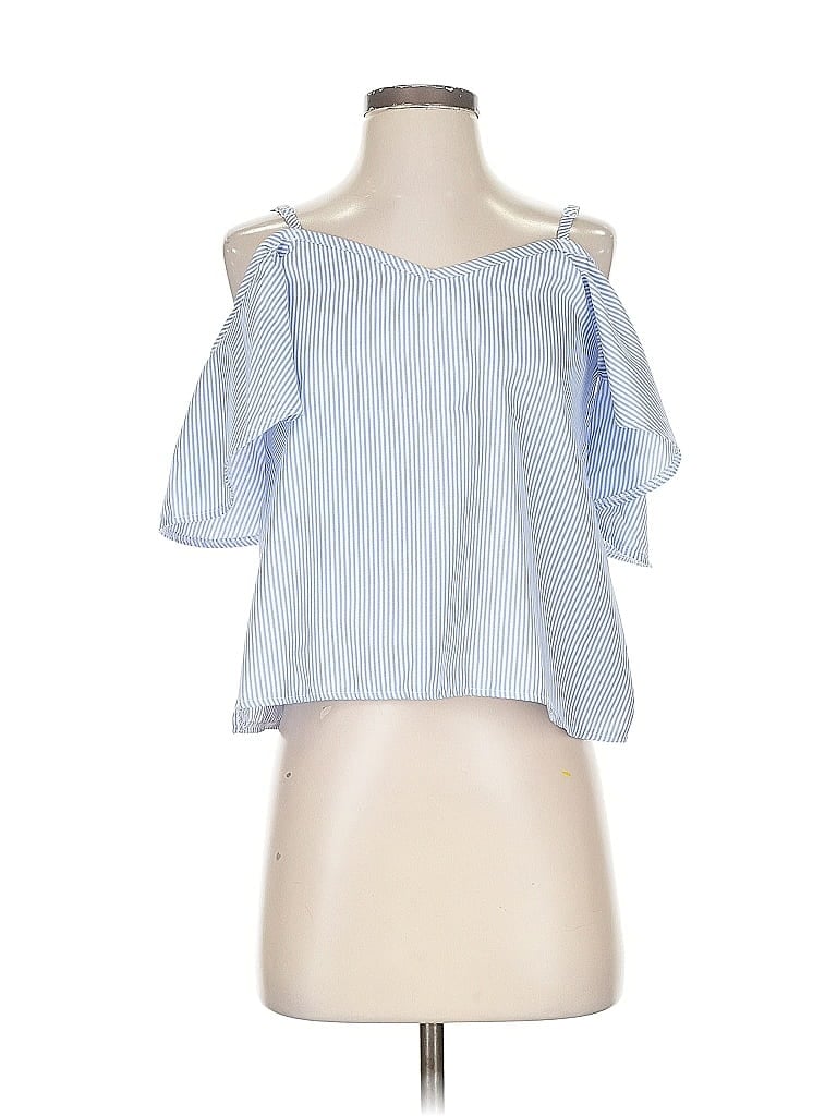 Pre-owned Unbranded Sleeveless Blouse In Blue