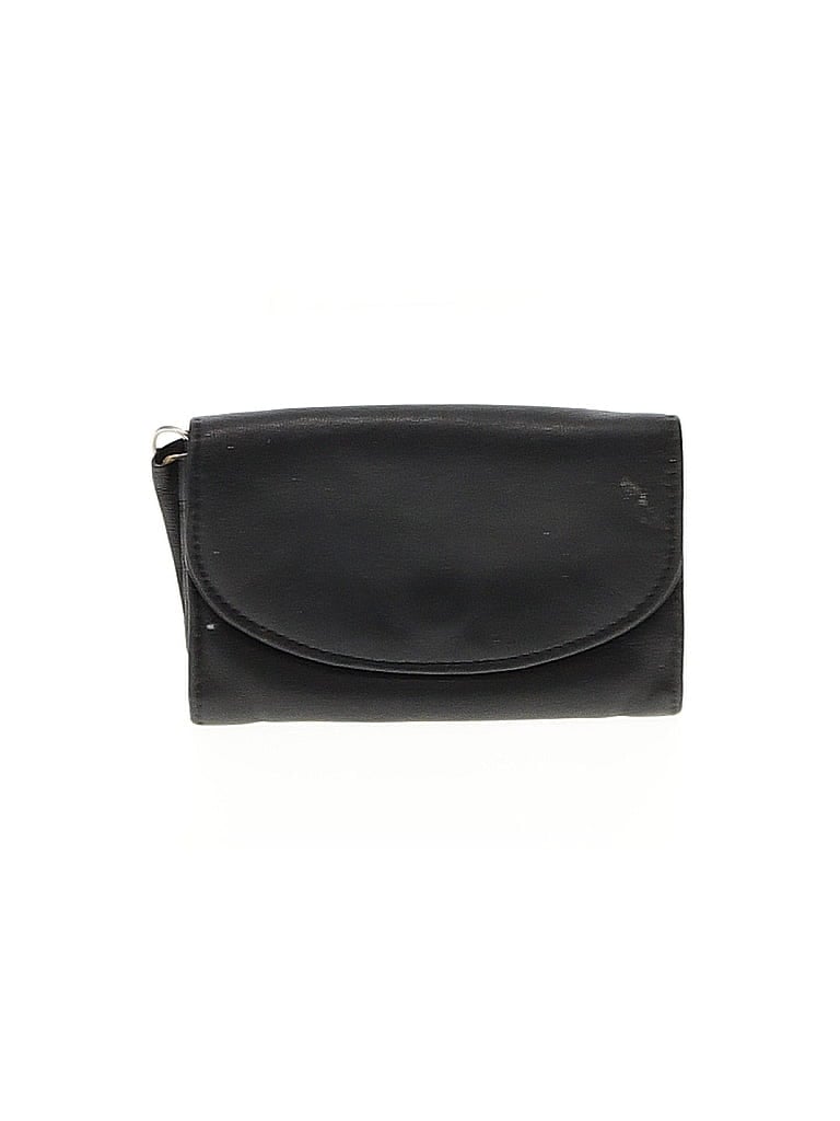 Pre-owned Stone Mountain Leather Card Holder In Black