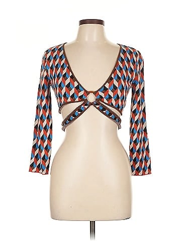 Ronny Kobo Geometric Crop Top (view 1)