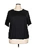 Lands' End Solid Black Active T-Shirt Size 2X - photo 1