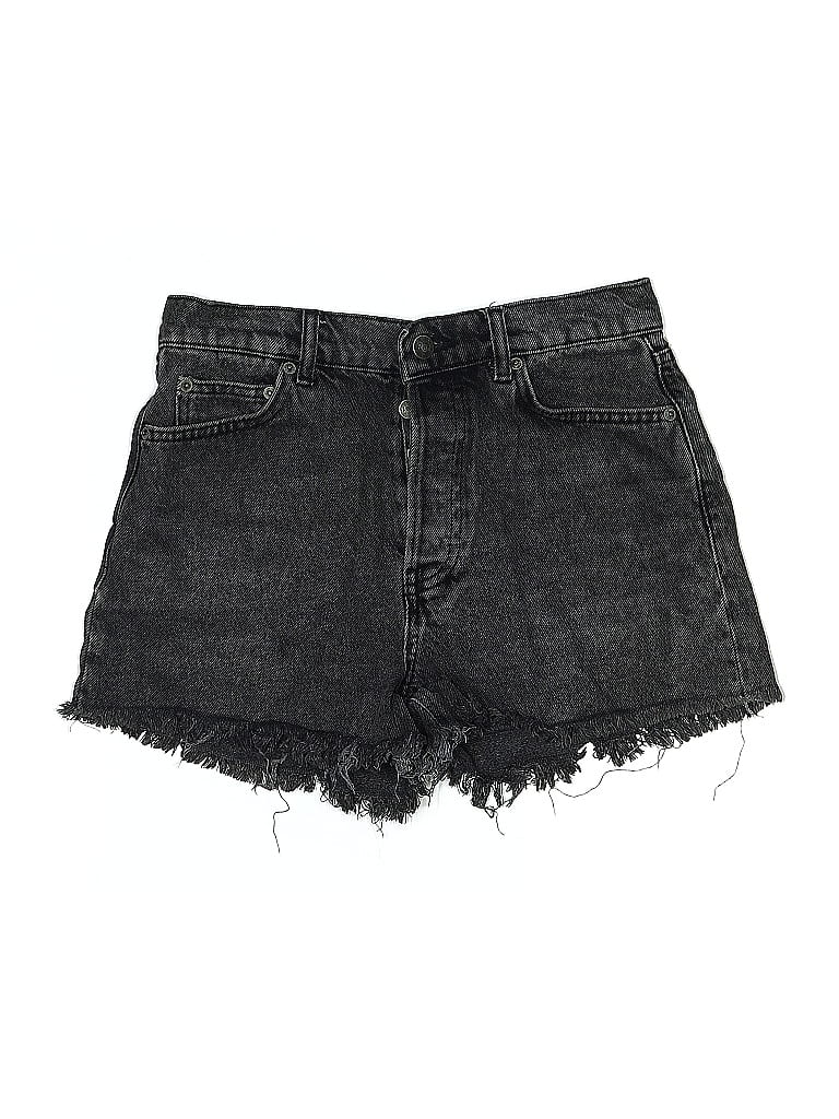 Pre-owned Reformation Jeans Denim Shorts In Black