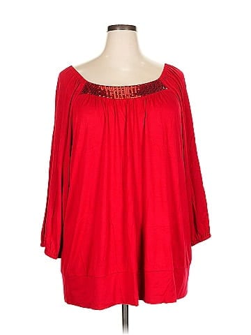 Lane Bryant Outlet 3/4 Sleeve Blouse (view 1)