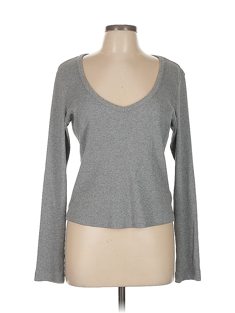 Pre-owned Universal Thread Long Sleeve T-shirt In Gray