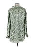 Zara 100% Polyester Animal Print Green 3/4 Sleeve Blouse Size XS - photo 2