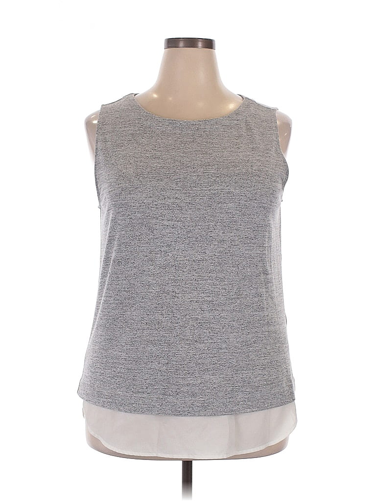 Pre-owned Banana Republic Factory Store Sleeveless T-shirt In Gray