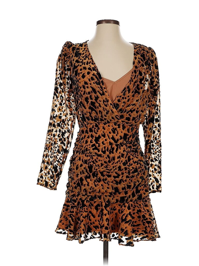 Pre-owned Astr Cocktail Dress In Brown