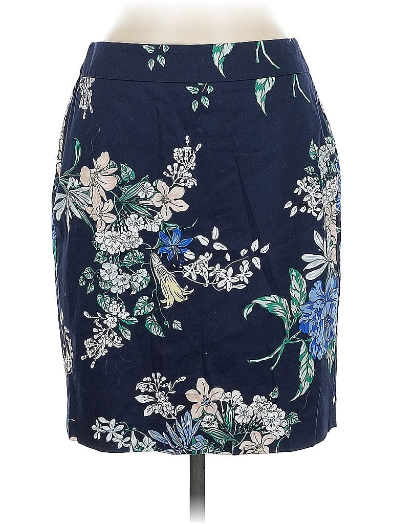 Pre-owned Ann Taylor Factory Casual Skirt In Blue