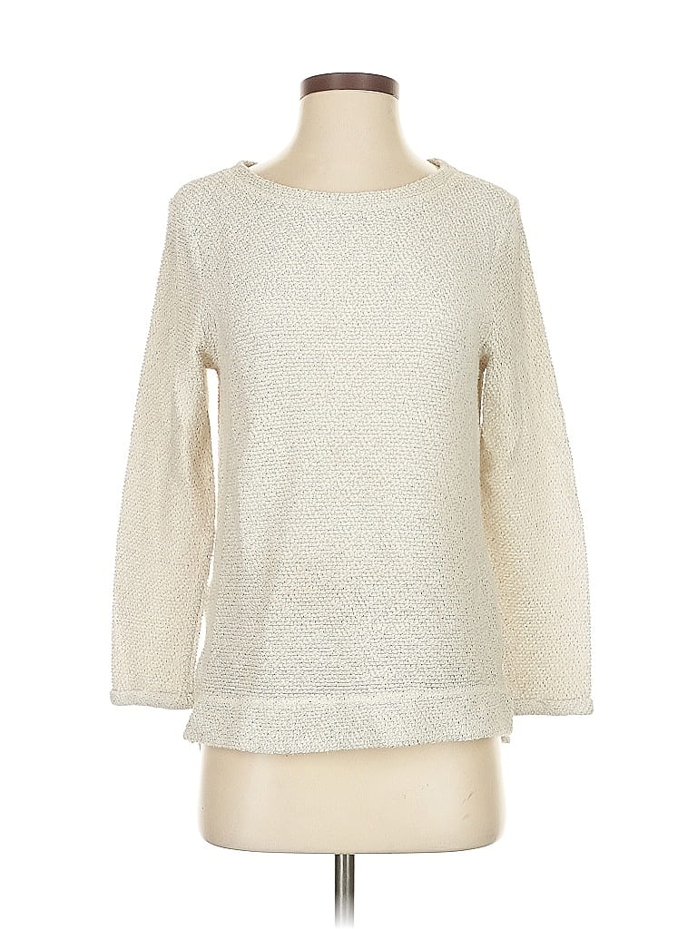 Pre-owned H&m Pullover Sweater In White