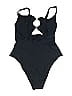 Unbranded Solid Black One Piece Swimsuit Size XXS (estimated) - photo 2