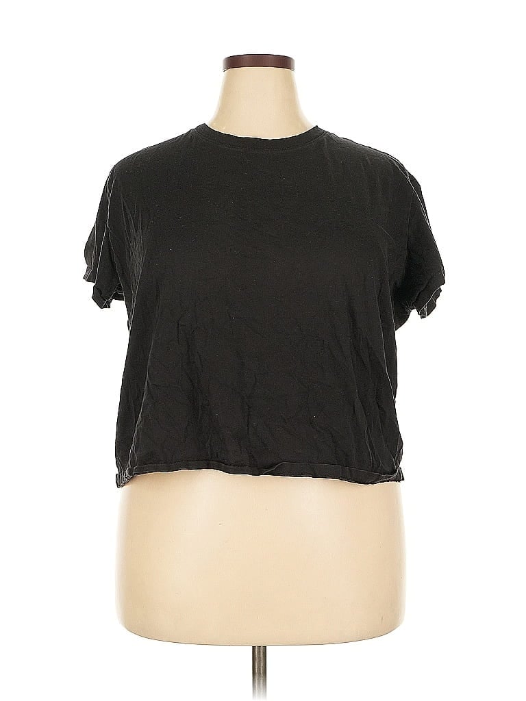 H&M Pre-owned Short Sleeve T-shirt In Black