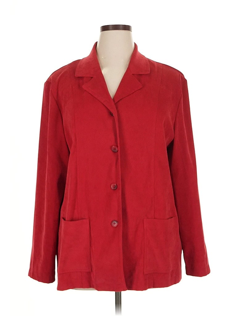 Pre-owned Briggs New York Cardigan Sweater In Red