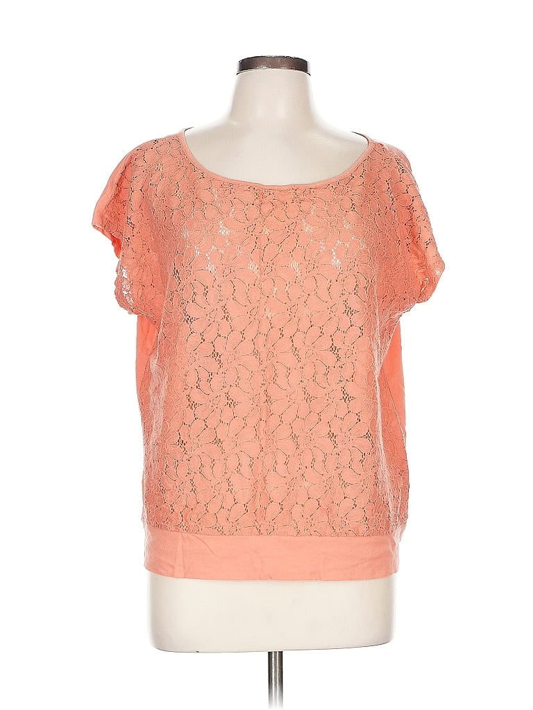 Pre-owned Ann Taylor Loft Outlet Short Sleeve T-shirt In Orange