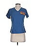 LAT 100% Cotton Blue Short Sleeve Top Size S - photo 1