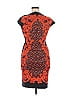 Escada Graphic Orange Cocktail Dress Size 28 - photo 2