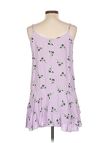 Thakoon Collective Purple Floral Slip Dress (view 2)