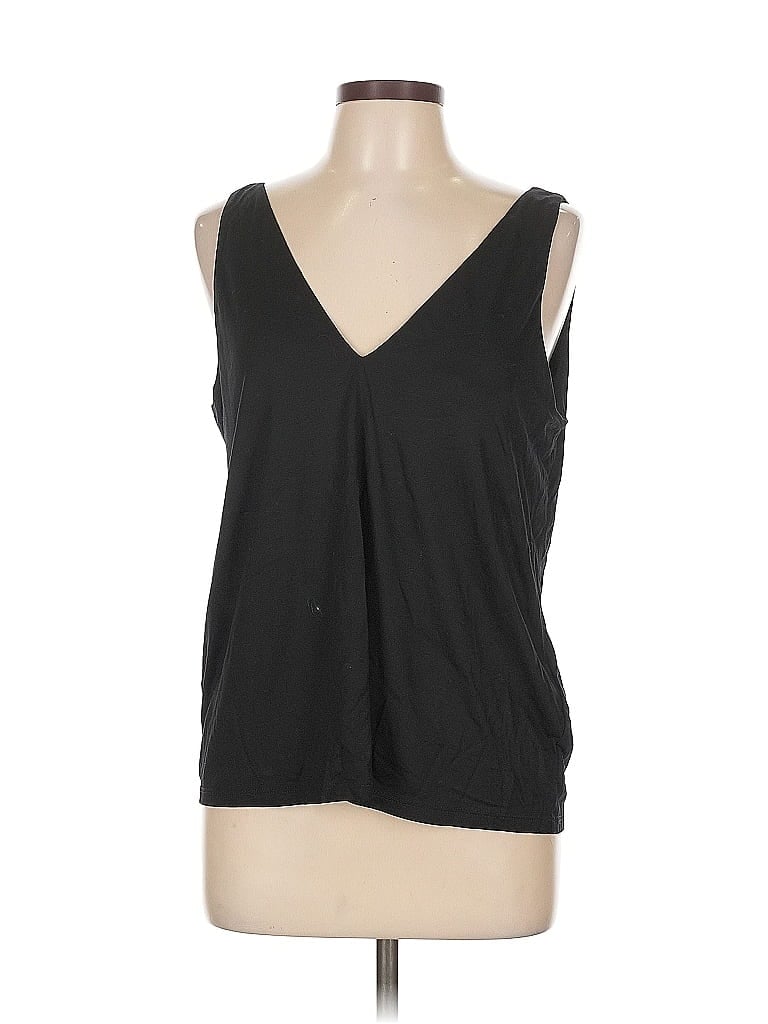 H&M Pre-owned Sleeveless T-shirt In Black
