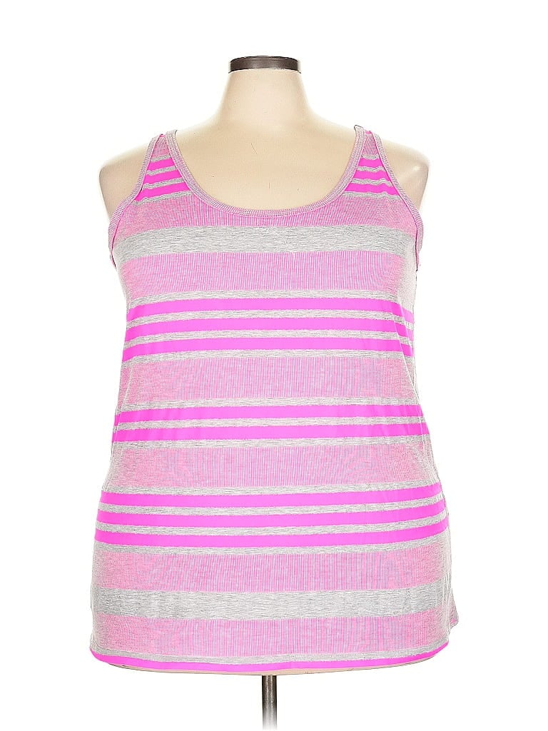 LANE BRYANT Pre-owned Tank Top Pink Halter Neckline Tops