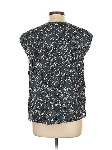 Current/Elliott The Short Sleeve Sky Blouse (view 2)