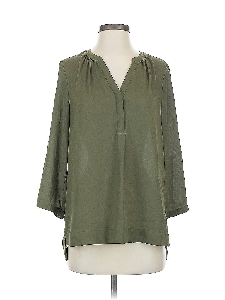 Pre-owned Maurices 3/4 Sleeve Blouse In Green