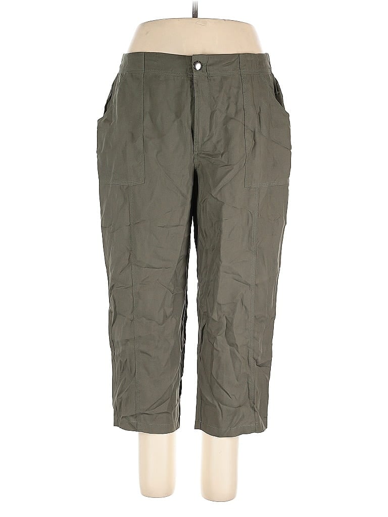 Pre-owned Christopher & Banks Cargo Pants In Green