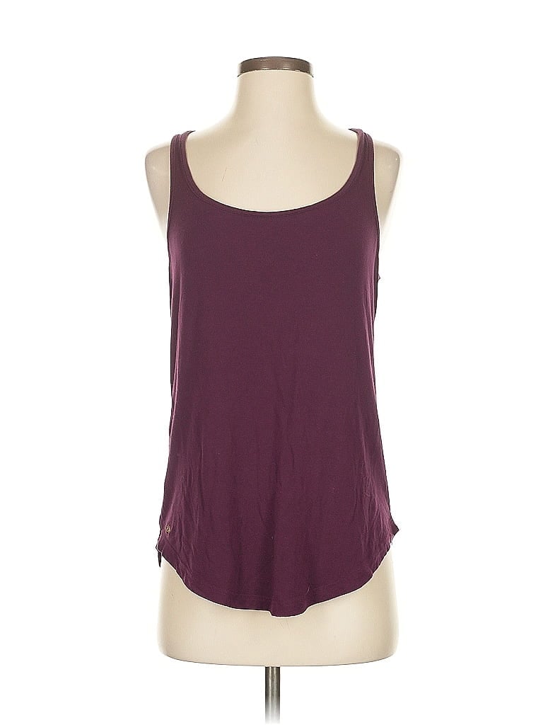 Pre-owned Assorted Brands Tank Top Burgundy Strapless Neckline Tops