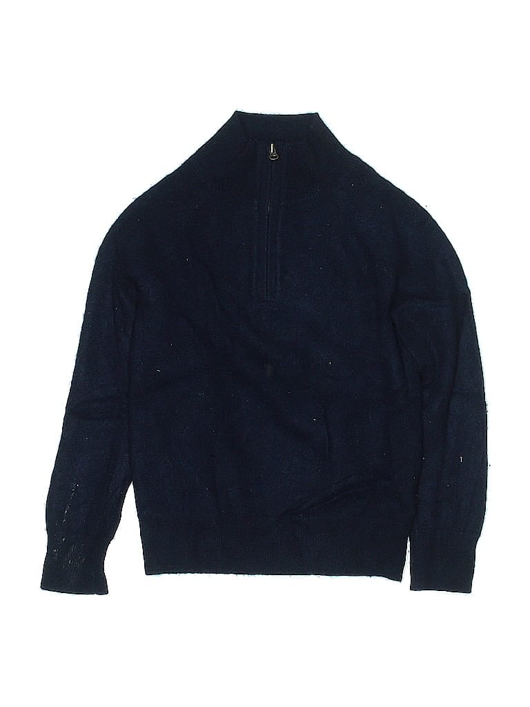 Pre-owned Crewcuts Kids' Turtleneck Sweater In Blue