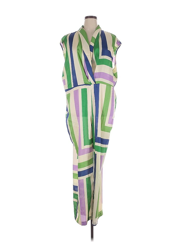 Pre-owned Mng Jumpsuit In Green