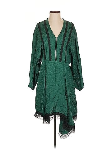 Koché Collective Lace Trim Leopard Dress (view 1)