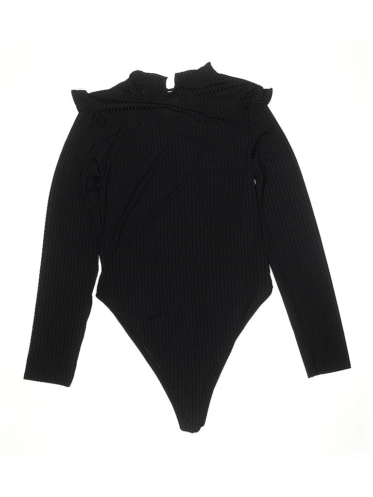Pre-owned Boohoo Bodysuit In Black