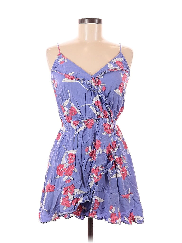 Pre-owned Express Outlet Casual Dress In Blue