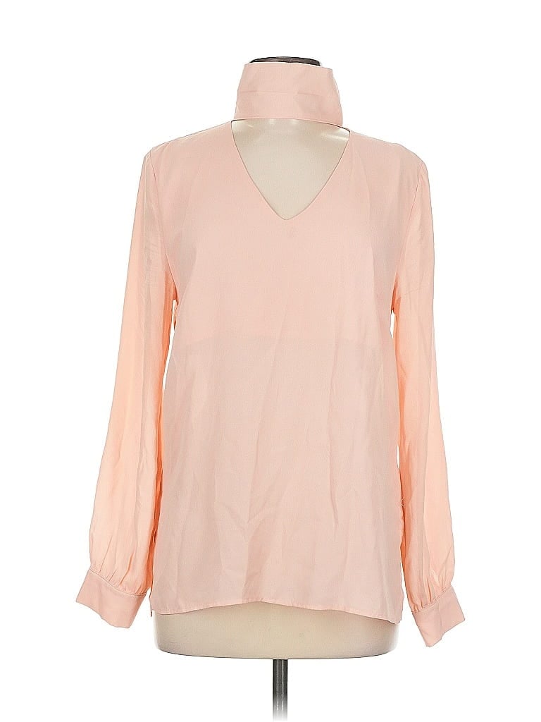BLVD Pre-owned Long Sleeve Blouse In Pink